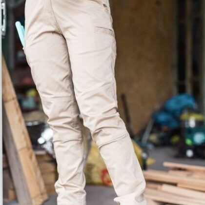 Women's Mid Rise Stretch Cotton Pants