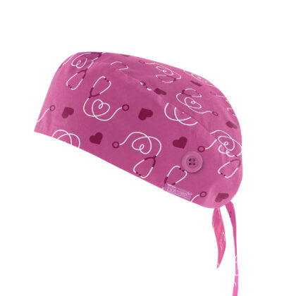 NBCF - Unisex Pink Printed Scrub Cap