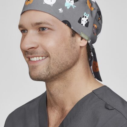 Unisex Printed Scrub Cap
