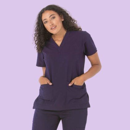 Unisex Clinical Stretch Scrub Top