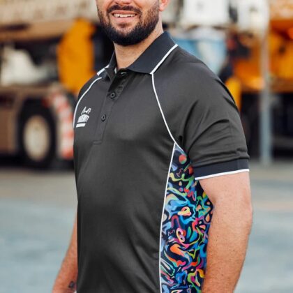 Unisex Charcoal Pearler Polo