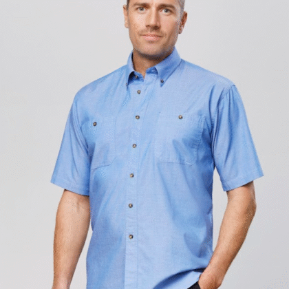 Men's S/S Wrinkly Free Chambray Shirt