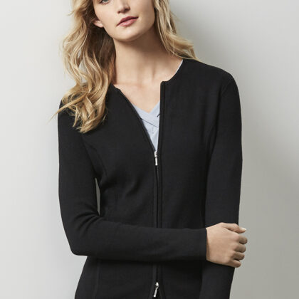 Womens 2-way Zip Cardigan
