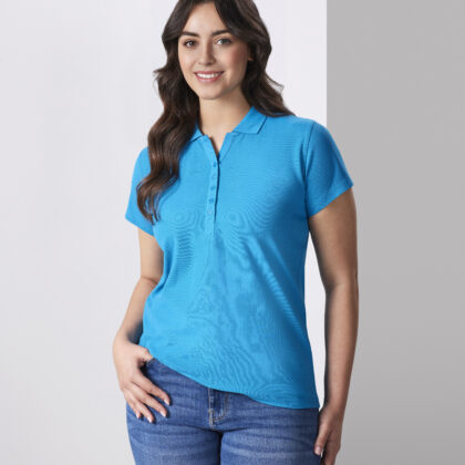 Womens Crew Short Sleeve Polo