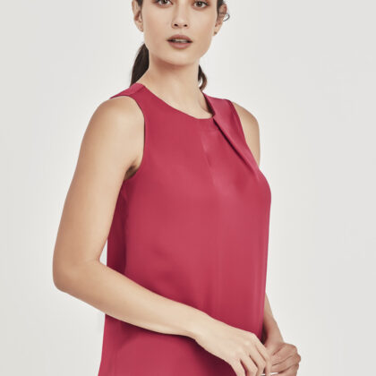 Womens Estelle Pleat Blouse