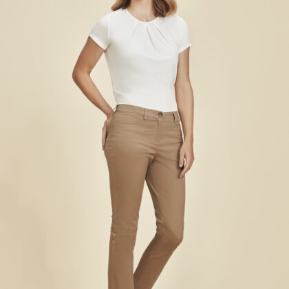 Womens Slim Leg Stretch Chino Pant