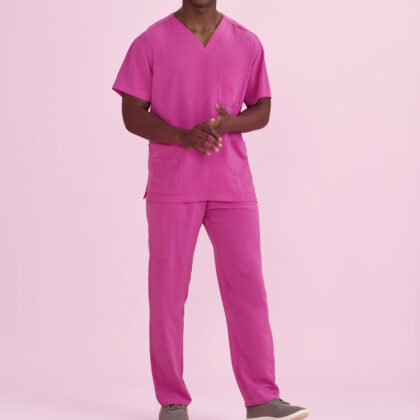 NBCF - Unisex Pink Cargo Scrub Pant