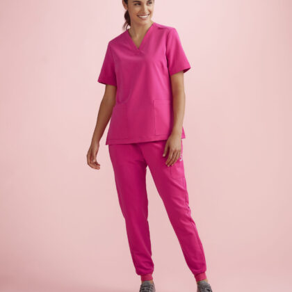 NBCF- Womens Pink Jogger Scrub Pant