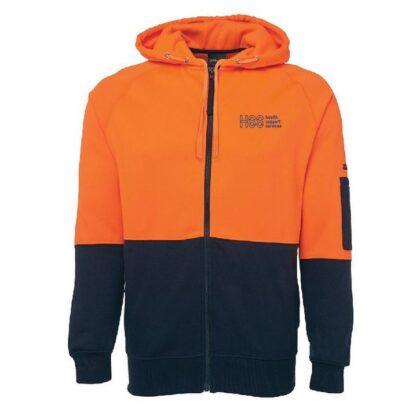 HSS Hi Vis Full Zip Hoodie