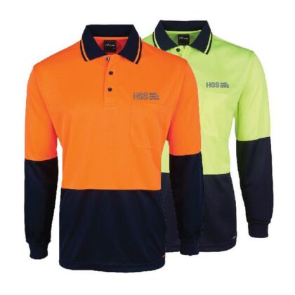 Hi Vis L/S Polo