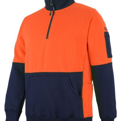 JBs Hi Vis 330G 1/2 Zip Fleece