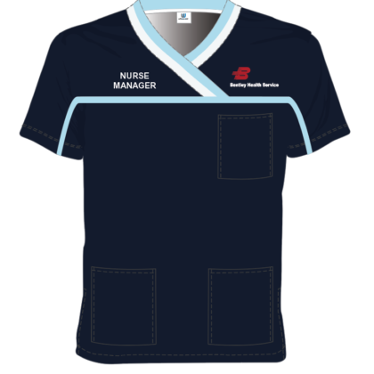 Scrub Top with Double contrast