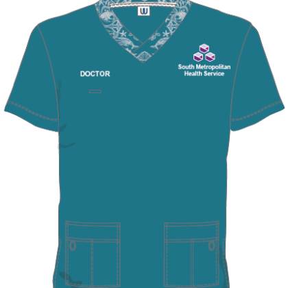 Unisex Scrub Top