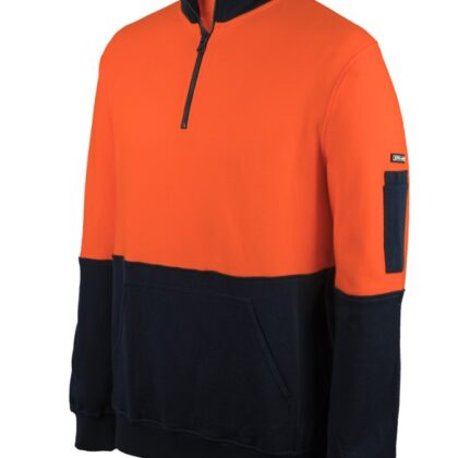 Hi Vis 310 Cotton 1/2 Zip Fleece