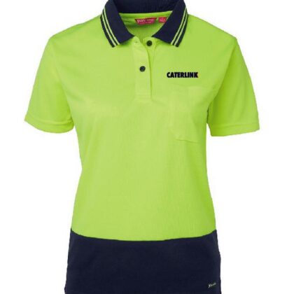 Ladies Hi Vis S/S Polo - Caterlink