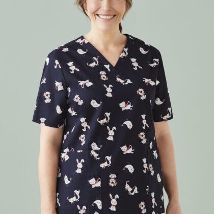 Best Friends Women's Scrub Top