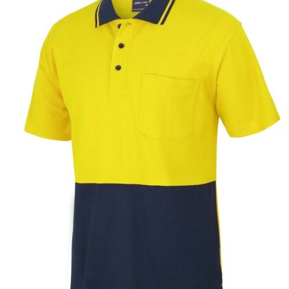 Hi Vis Short Sleeve Cotton Pique Trad Polo