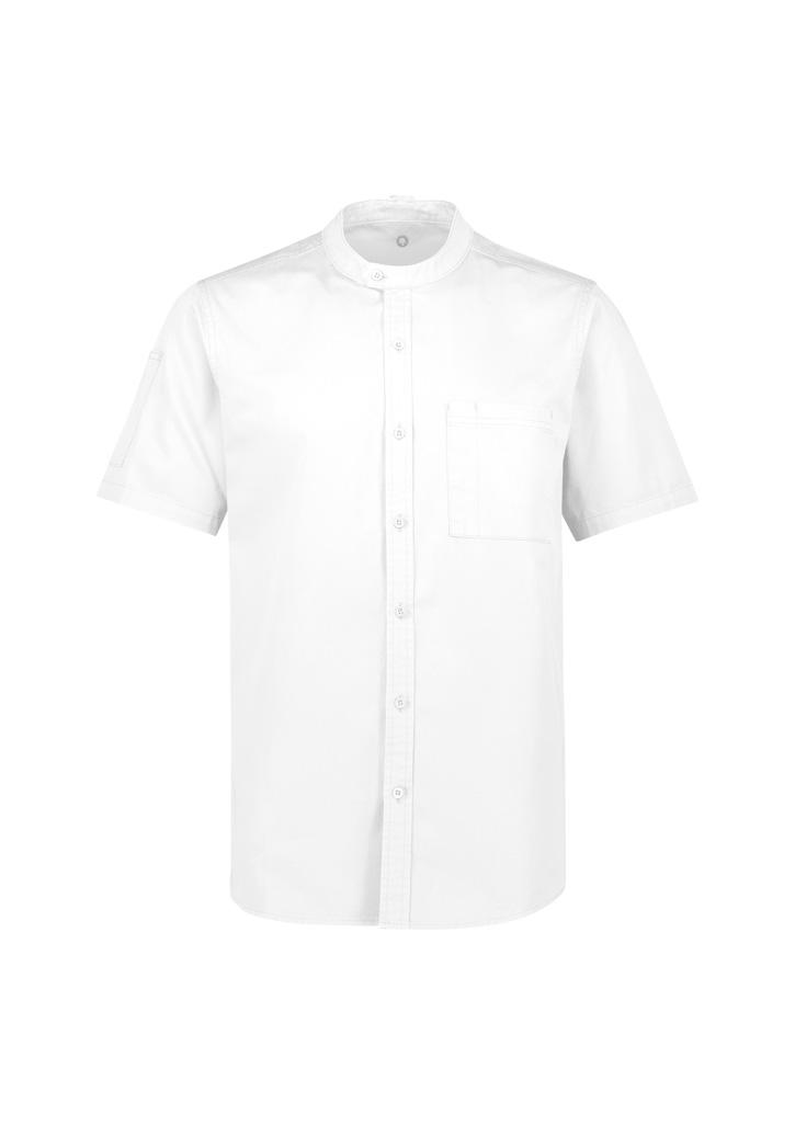 Mens Salsa Short Sleeve Chef Shirt - Image 2