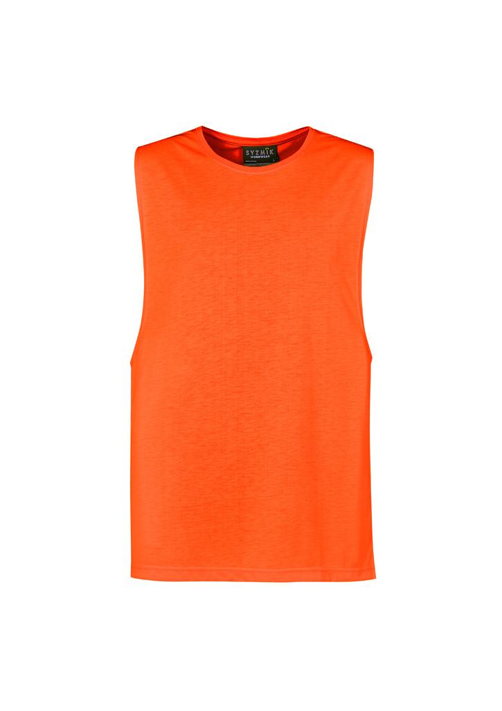 Mens Hi Vis Sleeveless Tee - Image 2