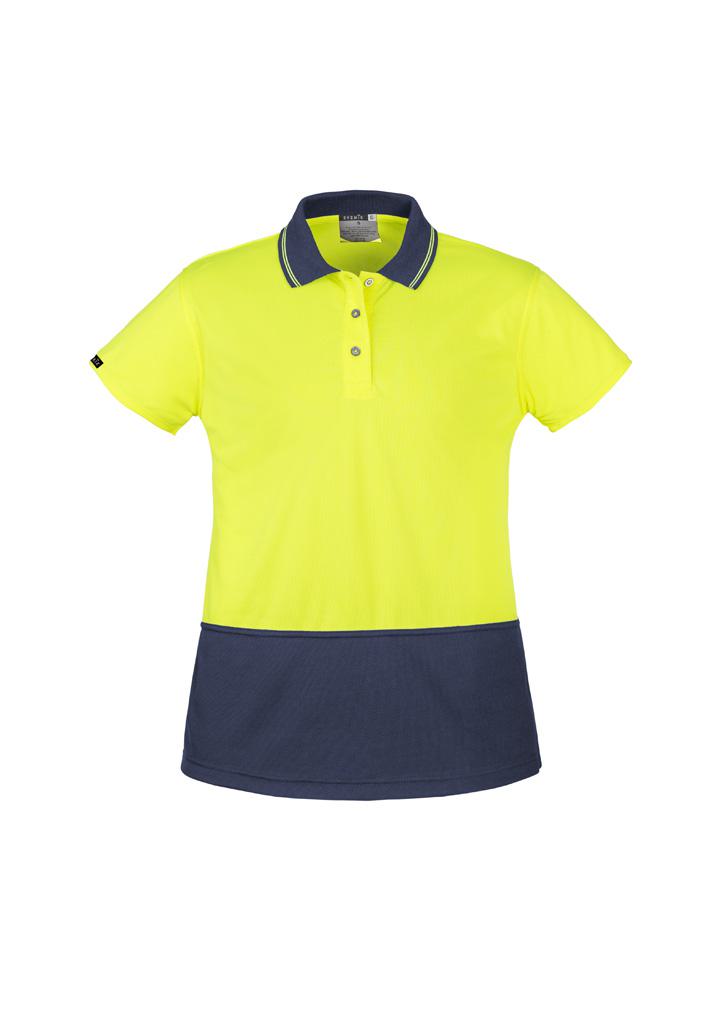 Womens Hi Vis Basic Short Sleeve Polo - Image 3