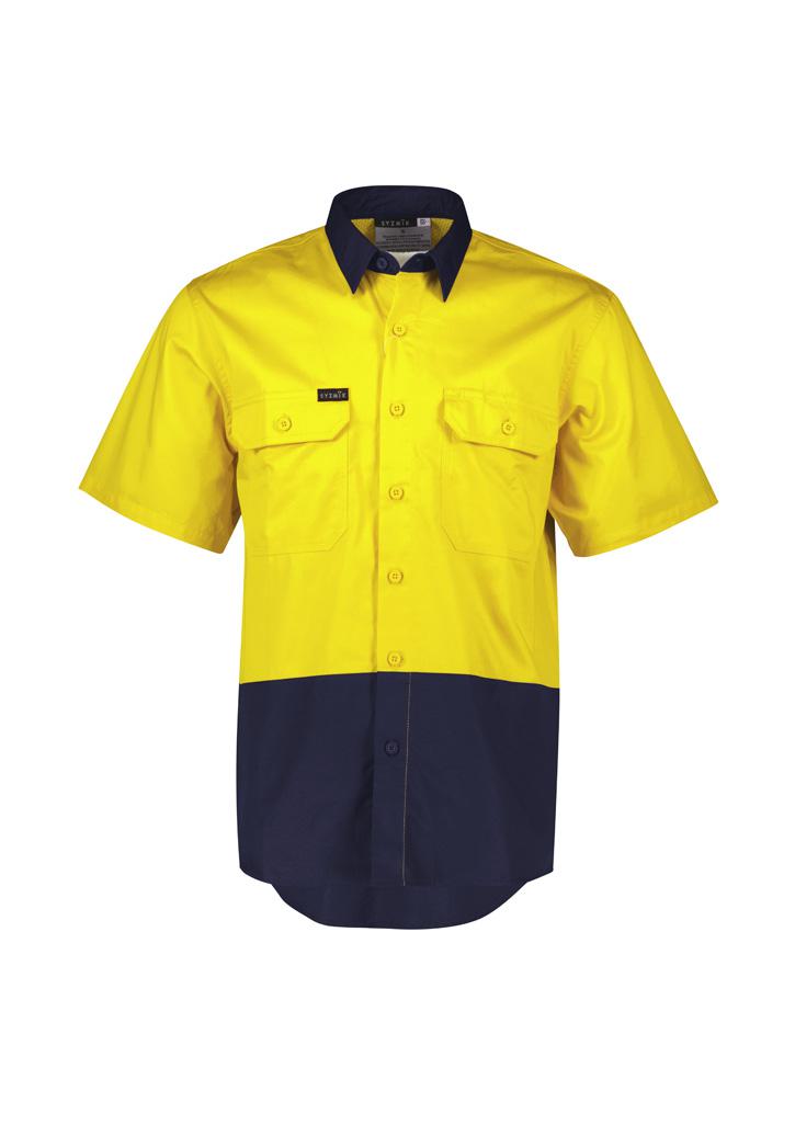 Mens Hi Vis Short Sleeve Shirt - Image 3