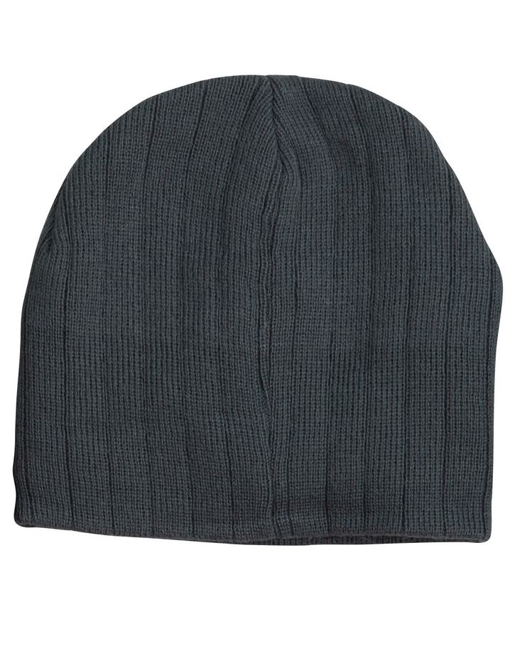 Cable Knit Beanie with Fleece Headband - Image 3