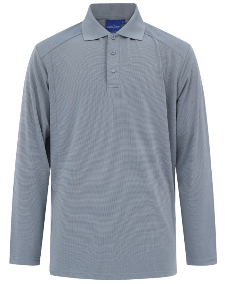 Lucky Bamboo L/S Mens Polo - Image 6
