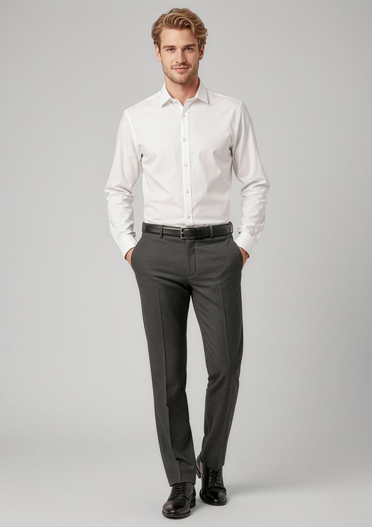 Mens Classic Flat Front Pant