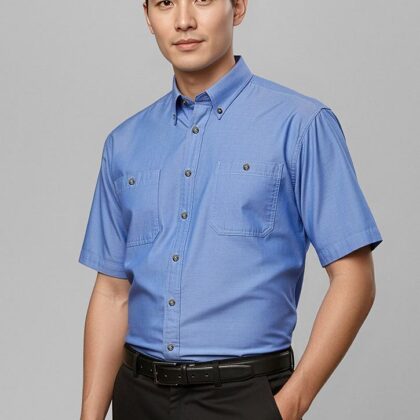 Men's S/S Wrinkly Free Chambray Shirt