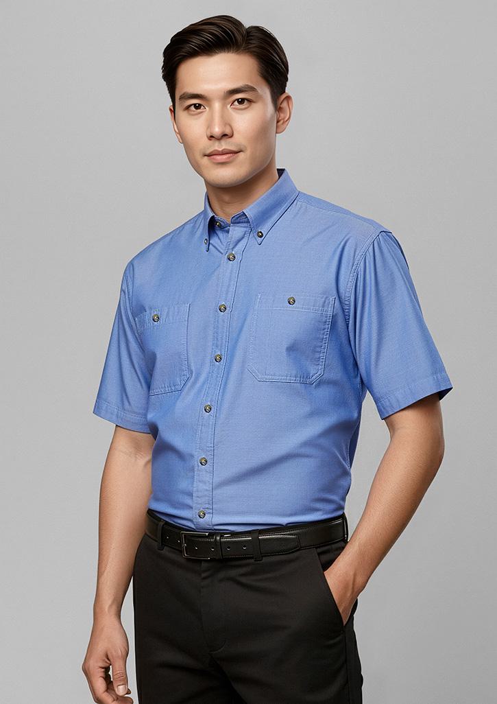 Men's S/S Wrinkly Free Chambray Shirt