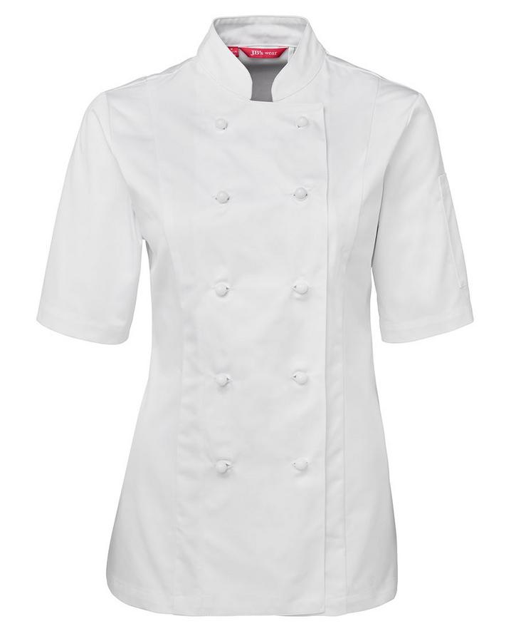 Ladies S/S Chef's Jacket - Image 3