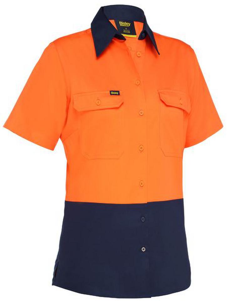 Women's Cool Lightweight Hi Vis Drill Shirt - Image 2