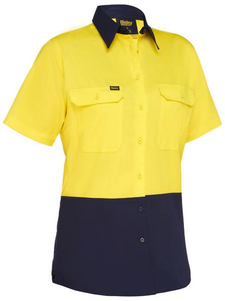 Women's Cool Lightweight Hi Vis Drill Shirt - Image 3