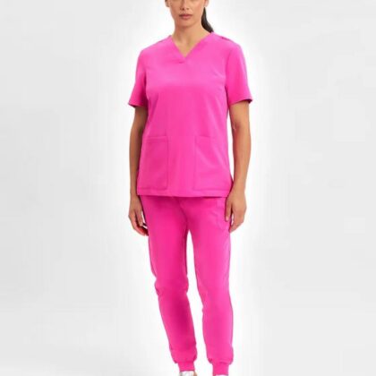NBCF- Womens Pink Jogger Scrub Pant