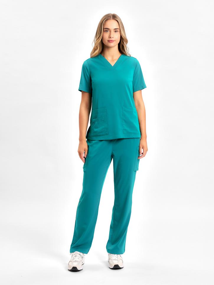 Womens Avery Straight Leg Roll Up Scrub Pant
