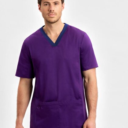 Riley Mens Stretch Scrub Top