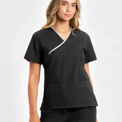 Classic Womens Contrast Scrub Top