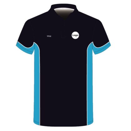 Custom Polo with side panels and flat piping.