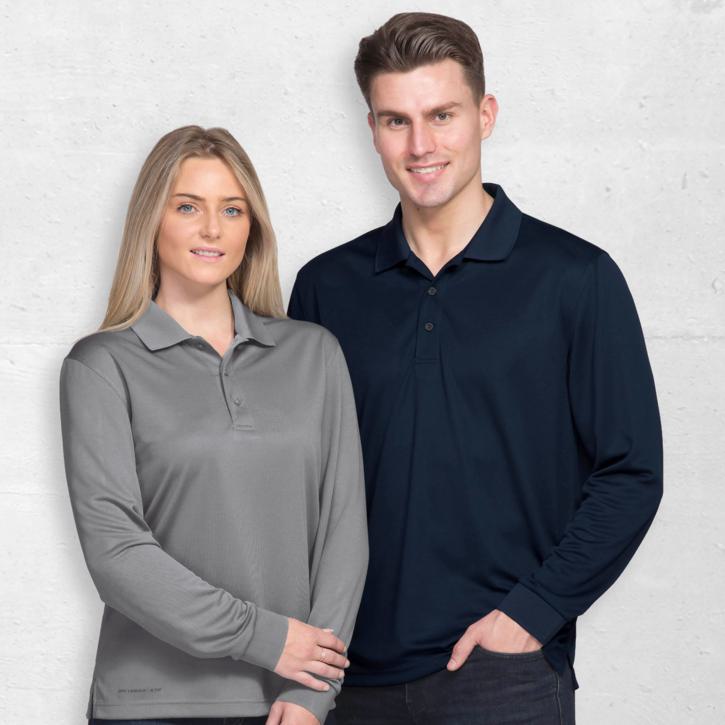 Caterlink - Unisex Dri Gear Long Sleeve Polo