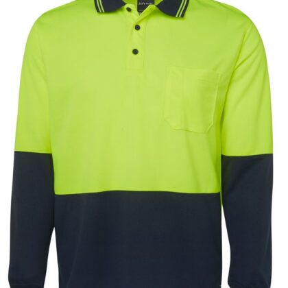 Caterlink - Hi Vis Long Sleeve Traditional Polo