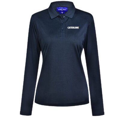 Caterlink - Ladies L/S Bamboo Polo