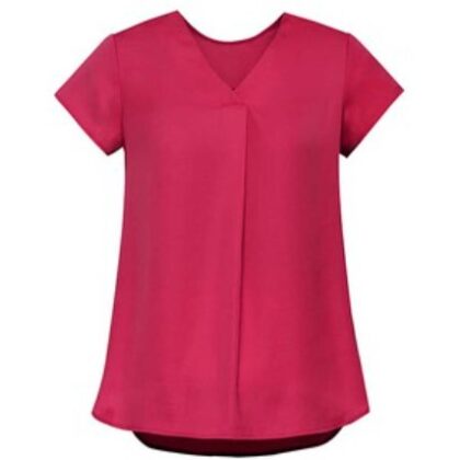 FSH Admin - Womens Kayla V-Neck Pleat Blouse