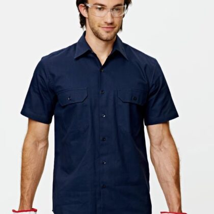BHS - Cotton Drill S/S Work Shirt