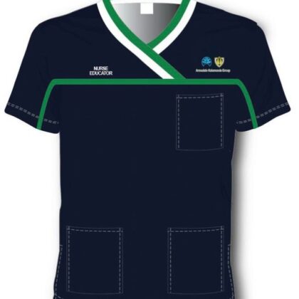 AKG - Scrub Top with Double Contrast