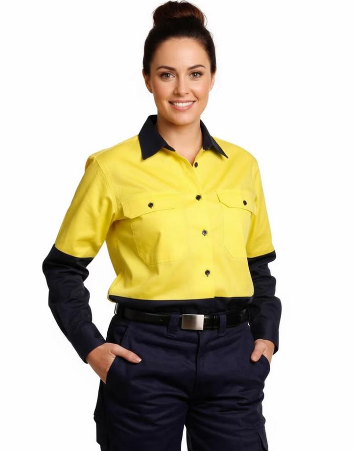Womens Long Sleeve Safety Shirt